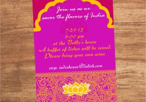 Birthday Invitation Template India India Indian Food Party Invitation