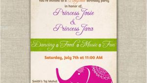 Birthday Invitation Template India Items Similar to Bollywood themed Birthday Party