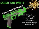 Birthday Invitation Template Laser Tag Laser Tag Birthday Invitation Laser Tag by