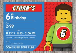Birthday Invitation Template Lego Free Printable Lego Birthday Invitations Drevio