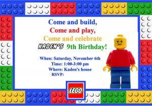 Birthday Invitation Template Lego Let 39 S Panic Lego Birthday Party