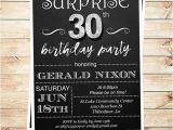 Birthday Invitation Template Man Surprise 30th Birthday Invitations for Him by