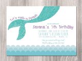 Birthday Invitation Template Mermaid Mermaid Birthday Invitation Little Mermaid Invitation