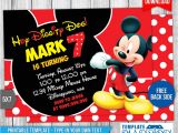 Birthday Invitation Template Mickey Mouse Mickey Mouse Birthday Invitation 4 by Templatemansion On