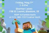 Birthday Invitation Template Minecraft Minecraft Birthday Party Invitation Digital Printable File