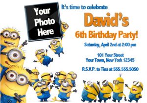 Birthday Invitation Template Minions Free Printable Minion Birthday Party Invitations Ideas
