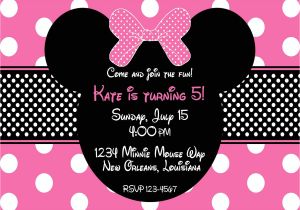 Birthday Invitation Template Minnie Mouse Etsy Your Place to Buy and Sell All Things Handmade