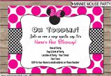 Birthday Invitation Template Minnie Mouse Minnie Mouse Party Invitations Template Birthday Party