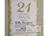 Birthday Invitation Template Nz Gold Glitter Confetti Pink 21st Birthday Invitation