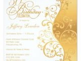 Birthday Invitation Template Nz White Gold 50th Birthday Party Invitation Zazzle Com