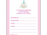 Birthday Invitation Template Old 10 Childrens Birthday Party Invitations 1 Year Old Girl