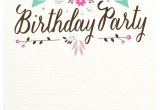 Birthday Invitation Template Old Flat Floral Free Printable Birthday Invitation Template