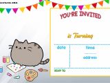 Birthday Invitation Template Online Free Printable Pusheen Birthday Invitation Template Free