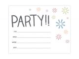 Birthday Invitation Template Pdf Cute Anytime Fill In Party Invitation Printable Pdf