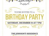Birthday Invitation Template Pinterest Birthday Party Invitation Card Flyer 5x7in Template