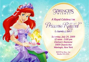 Birthday Invitation Template Princess Princess Birthday Invitation Template