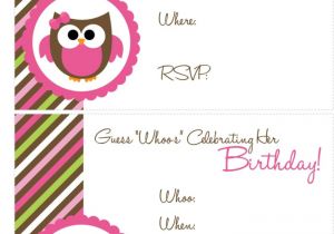 Birthday Invitation Template Printable 41 Printable Birthday Party Cards Invitations for Kids