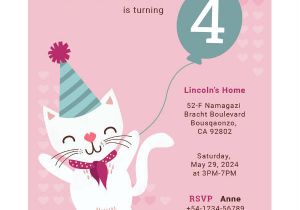 Birthday Invitation Template Publisher 12 Kitty Birthday Invitation Designs Templates Psd