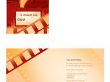 Birthday Invitation Template Quarter Fold Download Free Printable Invitations Of Movie Awards Party
