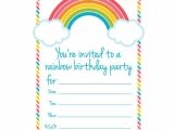 Birthday Invitation Template Rainbow Free Rainbow Birthday Invitations Bagvania Free