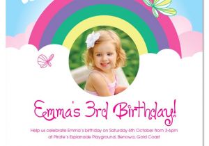 Birthday Invitation Template Rainbow Rainbow Birthday Invitations Ideas Bagvania Free