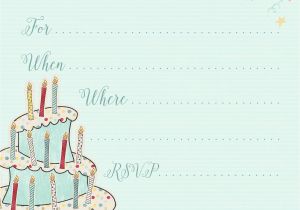 Birthday Invitation Template Simple Free Printable Whimsical Birthday Party Invitation