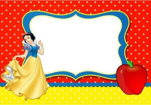 Birthday Invitation Template Snow White Snow White Free Printable Invitations Labels or Cards