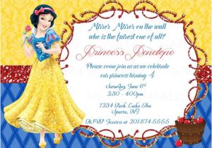 Birthday Invitation Template Snow White Snow White Printable Birthday Party Invitation Plus Free Blank