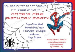 Birthday Invitation Template Spiderman Spiderman Birthday Invitation Template Free