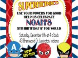 Birthday Invitation Template Superhero Calling All Superheroes Birthday Party Invitation Boy or
