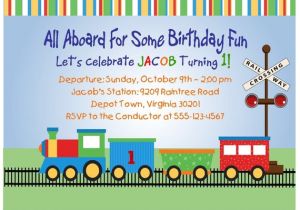 Birthday Invitation Template Train Train Invitation 1st Birthday Printable by Traditionsbydonna