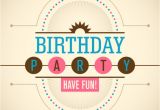 Birthday Invitation Template Vector Birthday Party Invitation Vector Free Download