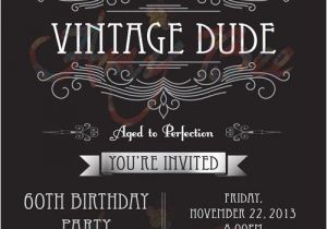Birthday Invitation Template Vintage Vintage Dude Invitation Man Birthday Printable