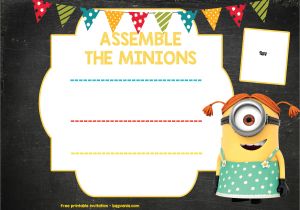 Birthday Invitation Template with Photo Updated Bunch Of Minion Birthday Party Invitations Ideas