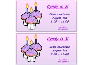 Birthday Invitation Template Xls Personalized Birthday Party Invitation Templates Create