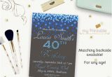 Birthday Invitation Templates Digital 16 40th Birthday Invitations Psd Vector Eps Ai Free