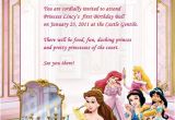 Birthday Invitation Templates Disney Princess Birthday Invitation Disney Princesses Birthday
