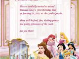 Birthday Invitation Templates Disney Princess Birthday Invitation Disney Princesses Birthday