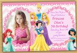 Birthday Invitation Templates Disney Princess Disney Princess Birthday Invitation Disney Princess