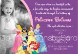 Birthday Invitation Templates Disney Princess Disney Princesses Birthday Invitations Disney Princess