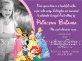 Birthday Invitation Templates Disney Princess Disney Princesses Birthday Invitations Disney Princess