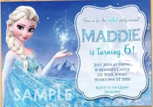 Birthday Invitation Templates Elsa Frozen Birthday Invitation Elsa Frozen Invitation
