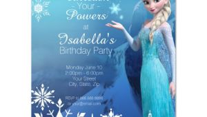 Birthday Invitation Templates Elsa Frozen Elsa Birthday Party Invitation Zazzle Com