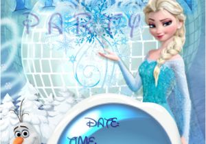 Birthday Invitation Templates Elsa Frozen Invitation Elsa Olaf Disney Girls Winter Ice Party