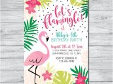Birthday Invitation Templates Etsy Flamingo Birthday Invitation Let 39 S Flamingle Invitation