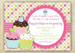Birthday Invitation Templates Etsy Items Similar to Polka Dot Cupcake Birthday Invitation