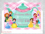 Birthday Invitation Templates Etsy Princess Tea Party Invitation Birthday Invite Disney Etsy