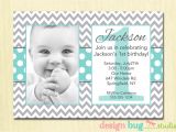 Birthday Invitation Templates for 4 Year Old Boy Boy 39 S Chevrons and Polka Dots Birthday Invitation Gray