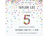 Birthday Invitation Templates for 6 Year Old Boy Rainbow 5 Year Old Birthday Party 5th Birthday Invitation