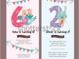 Birthday Invitation Templates for 6 Year Old Boy Set Greeting Card Design Cute Cat Stock Vector Royalty